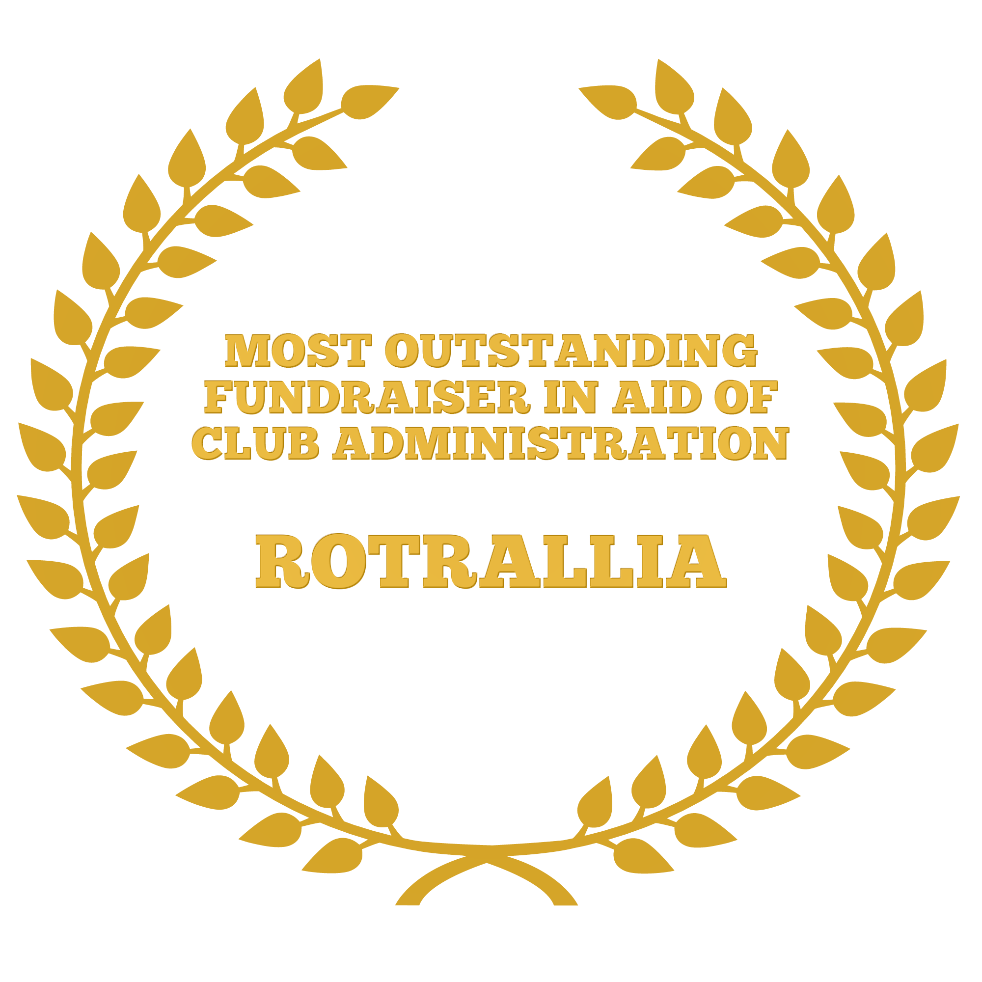 Most Outstanding Fundraiser in aid of Club Administration - Rotrallia
